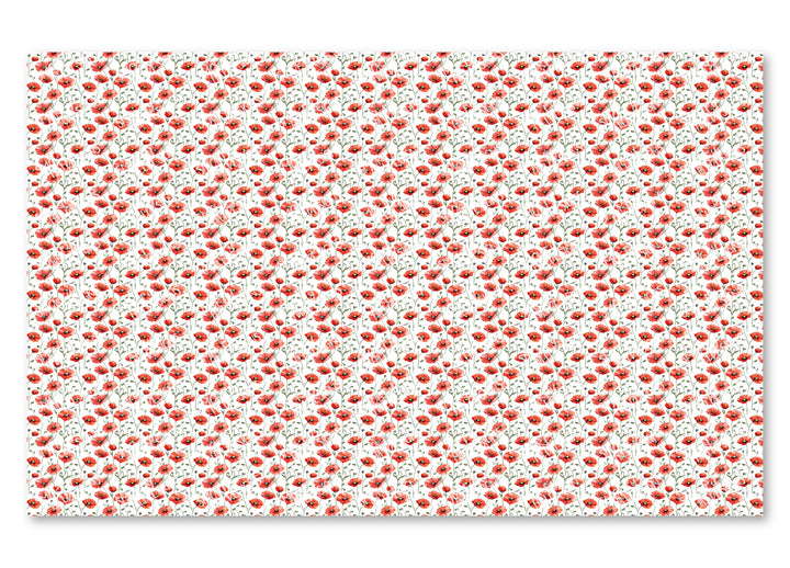 PatternPly® Scattered Poppies