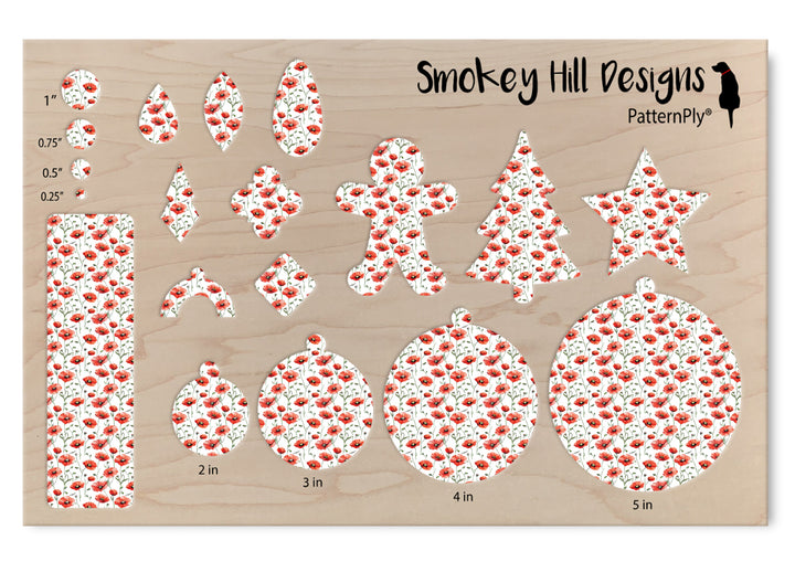 PatternPly® Scattered Poppies