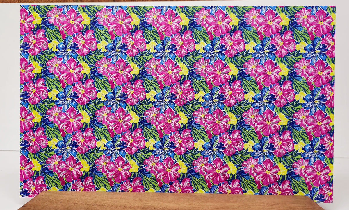PatternPly® Full Coverage Preppy Hibiscus LARGE product photo 2