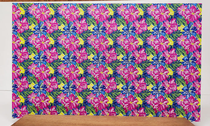 PatternPly® Preppy Hibiscus LARGE