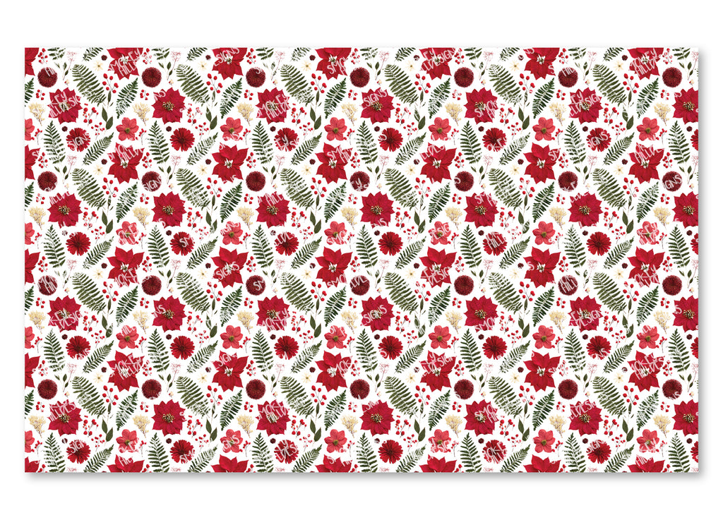 PatternPly® Scattered Pressed Poinsettia product photo 2