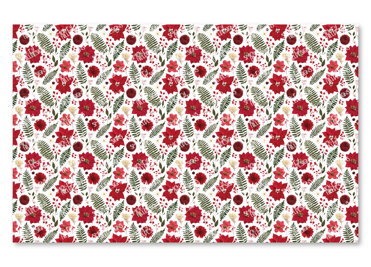 PatternPly® Scattered Pressed Poinsettia product photo 2