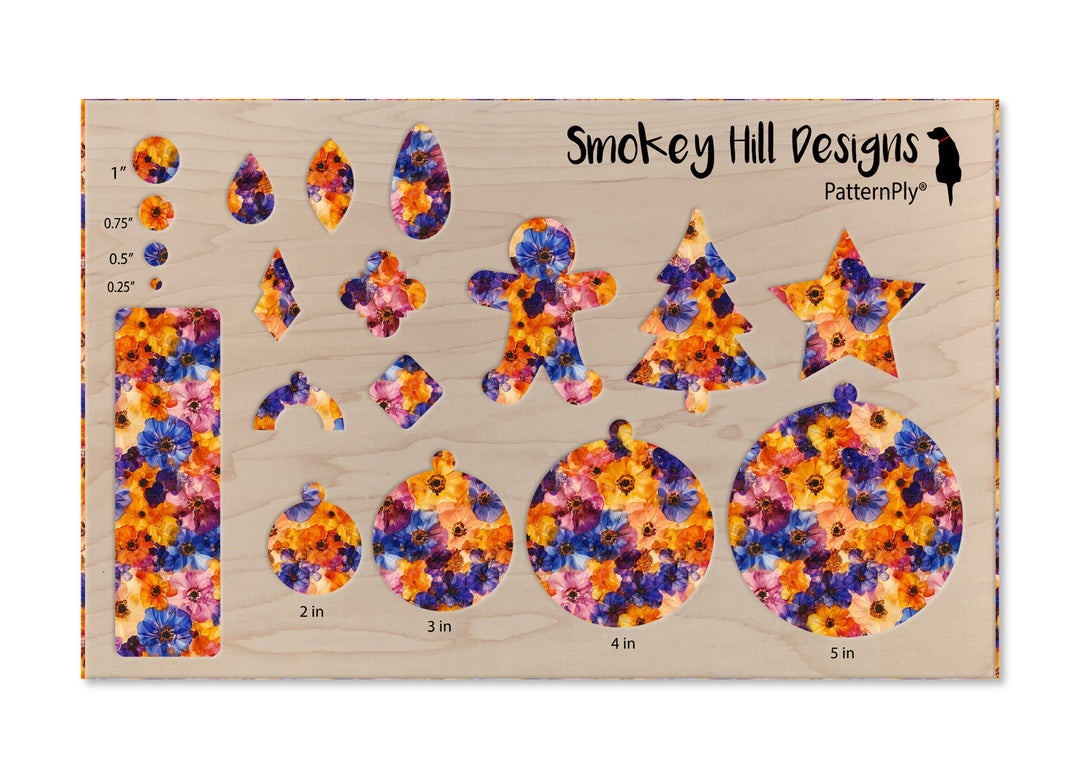 PatternPly® Full Coverage Pressed Flower Collage