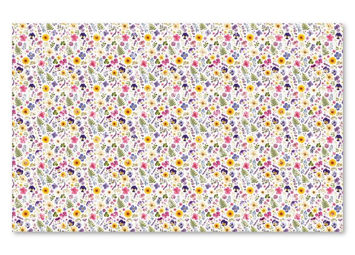 PatternPly® Scattered Colorful Pressed Flowers