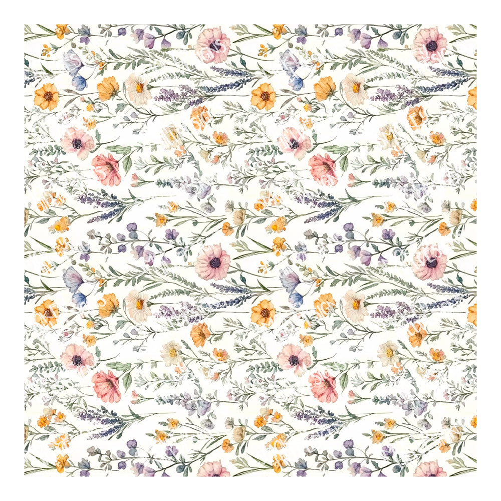 PatternPly® Full Coverage Pressed Wildflowers VERTICAL