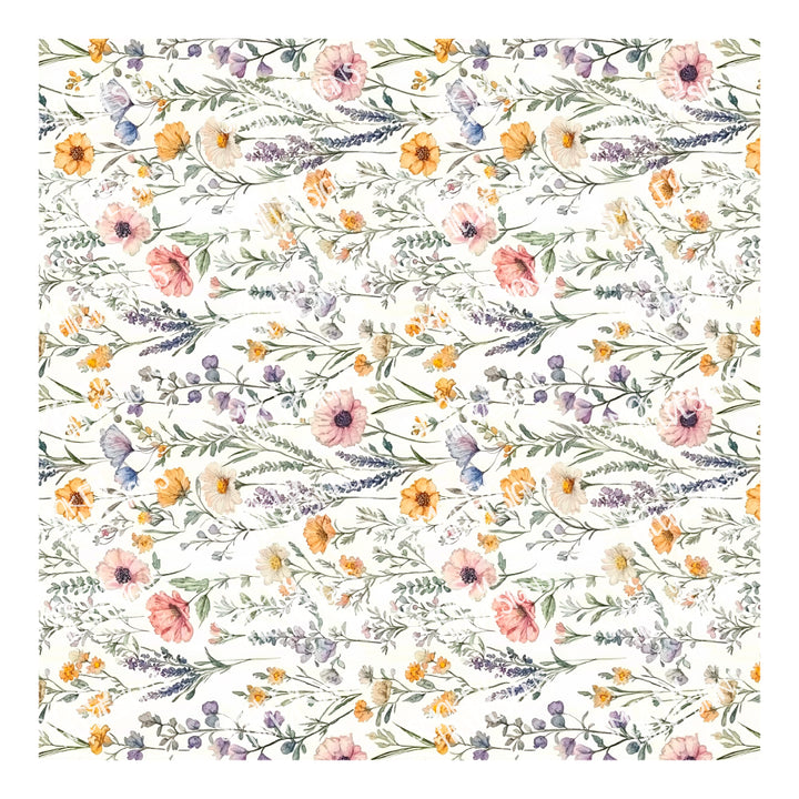 PatternPly® Full Coverage Pressed Wildflowers VERTICAL