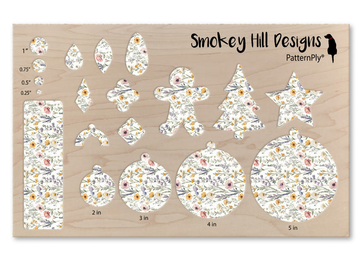 PatternPly® Full Coverage Pressed Wildflowers VERTICAL