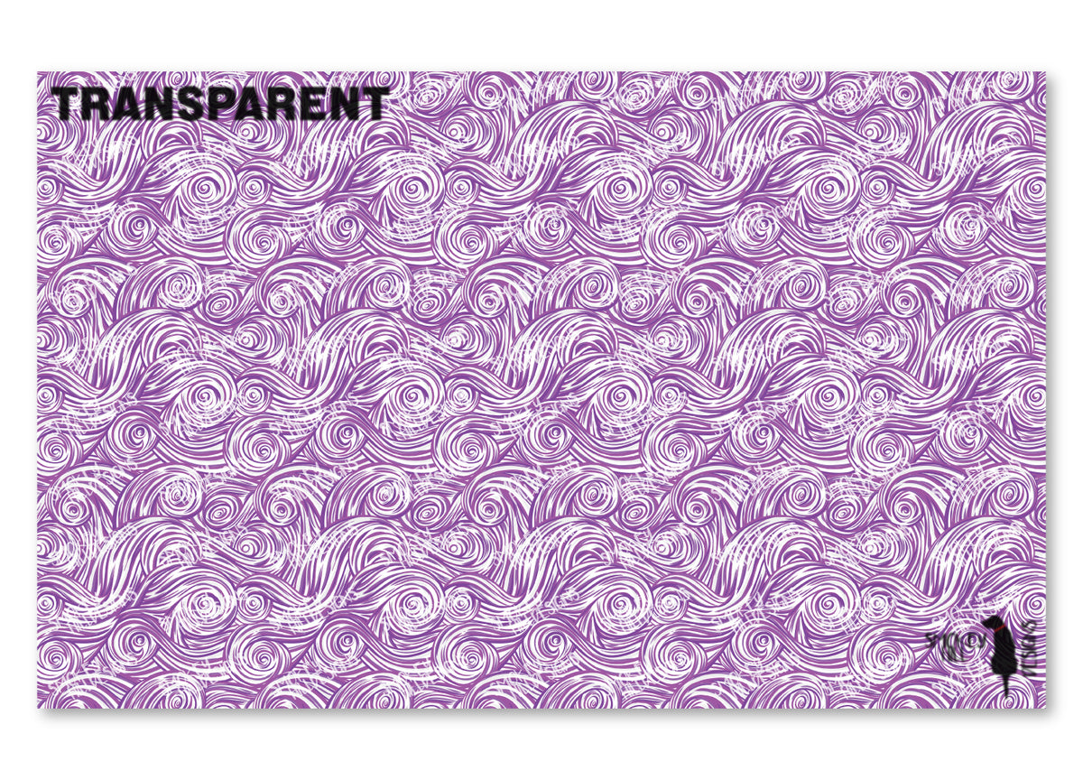 PatternPly® Transparent Purple and White Swirls product photo 2
