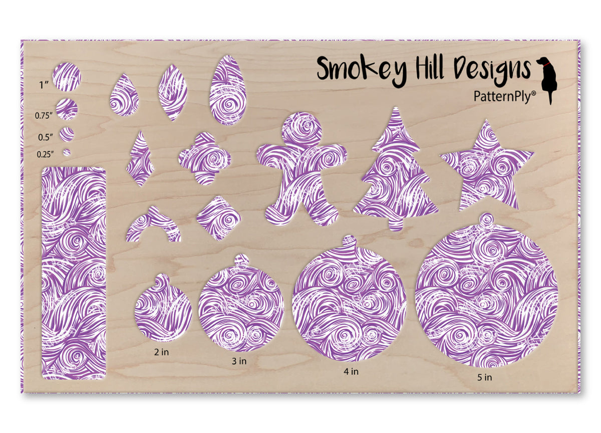 PatternPly® Transparent Purple and White Swirls product photo 3