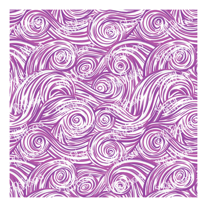 PatternPly® Scattered Purple and White Swirls