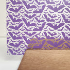 PatternPly® Scattered Purple Bats sheet showing the pattern
