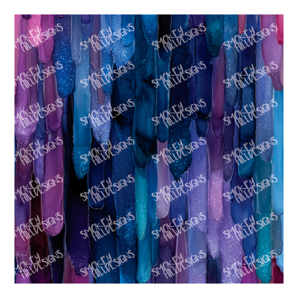 PatternPly® Transparent Purple Drips Large