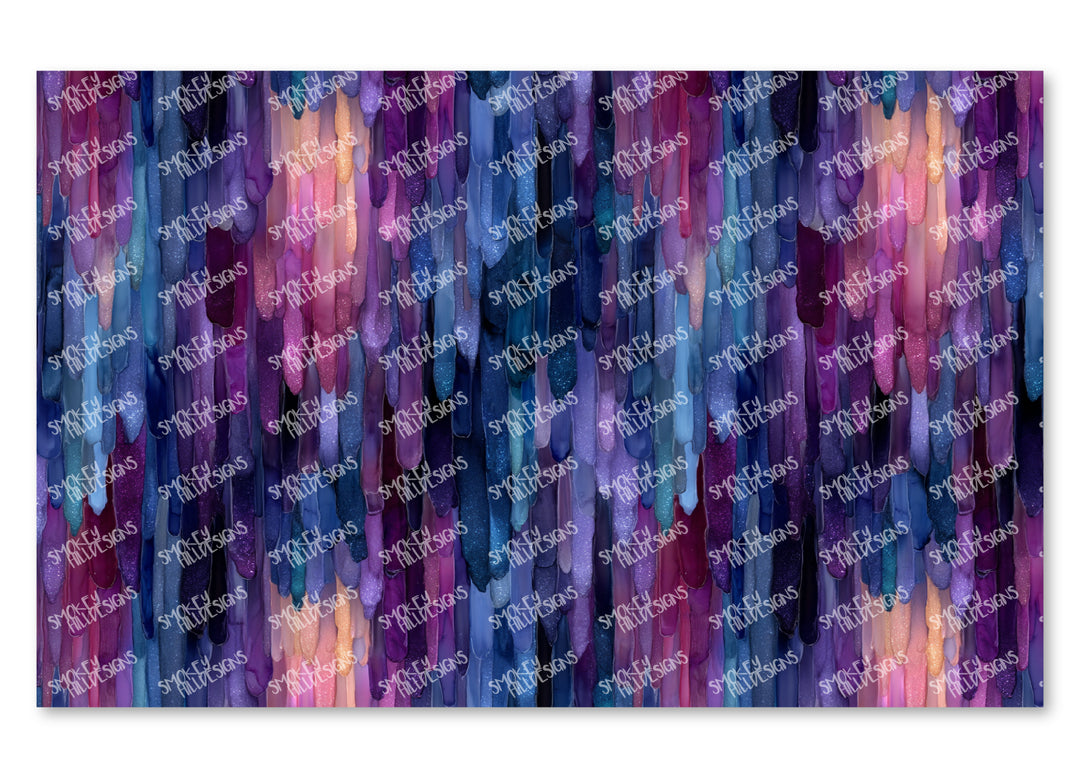 PatternPly® Full Coverage Purple Drips Large