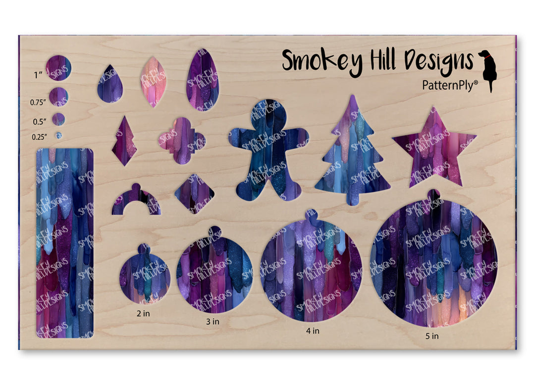 PatternPly® Transparent Purple Drips Large