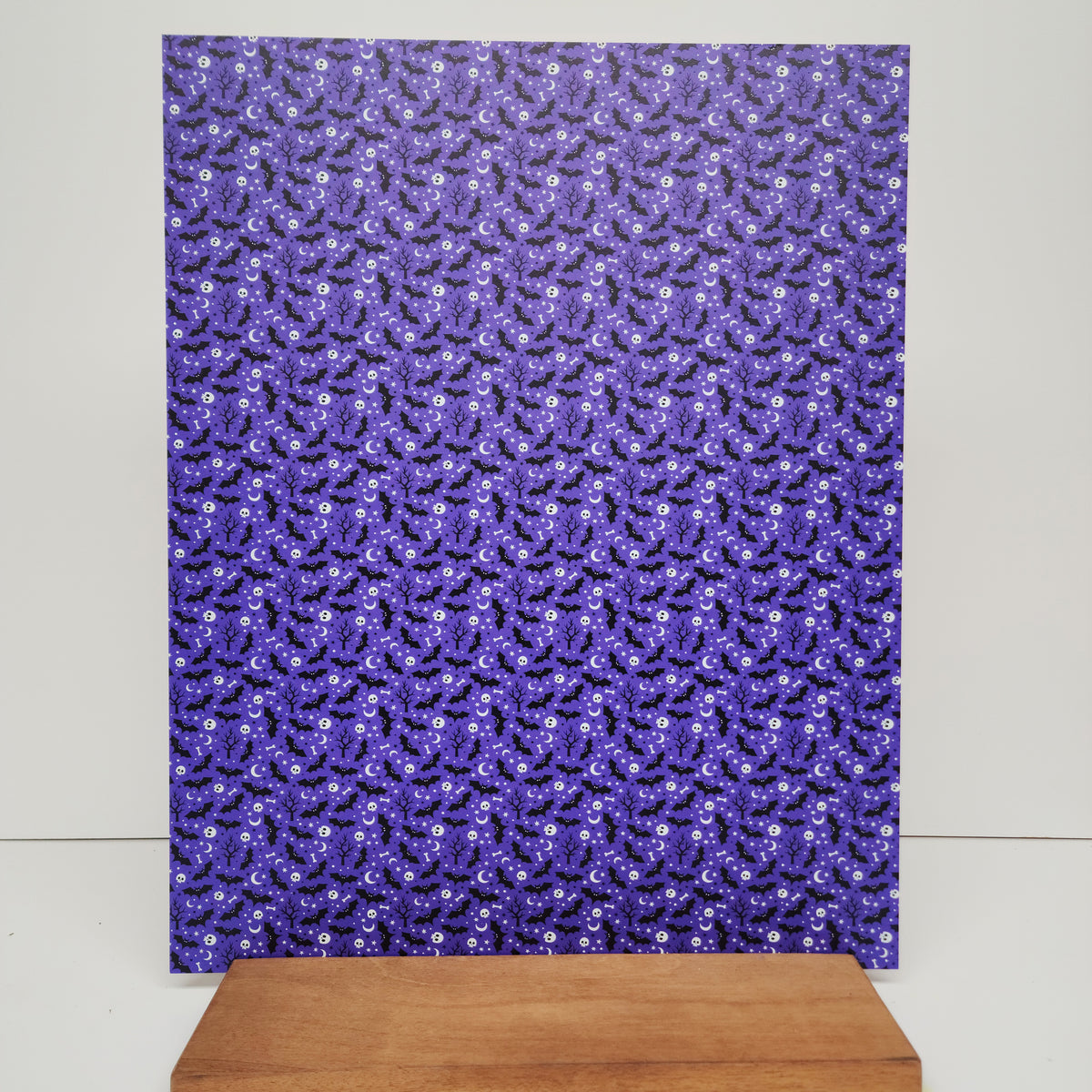 PatternPly® 19x24" Purple Halloween Original Scale sheet showing the pattern