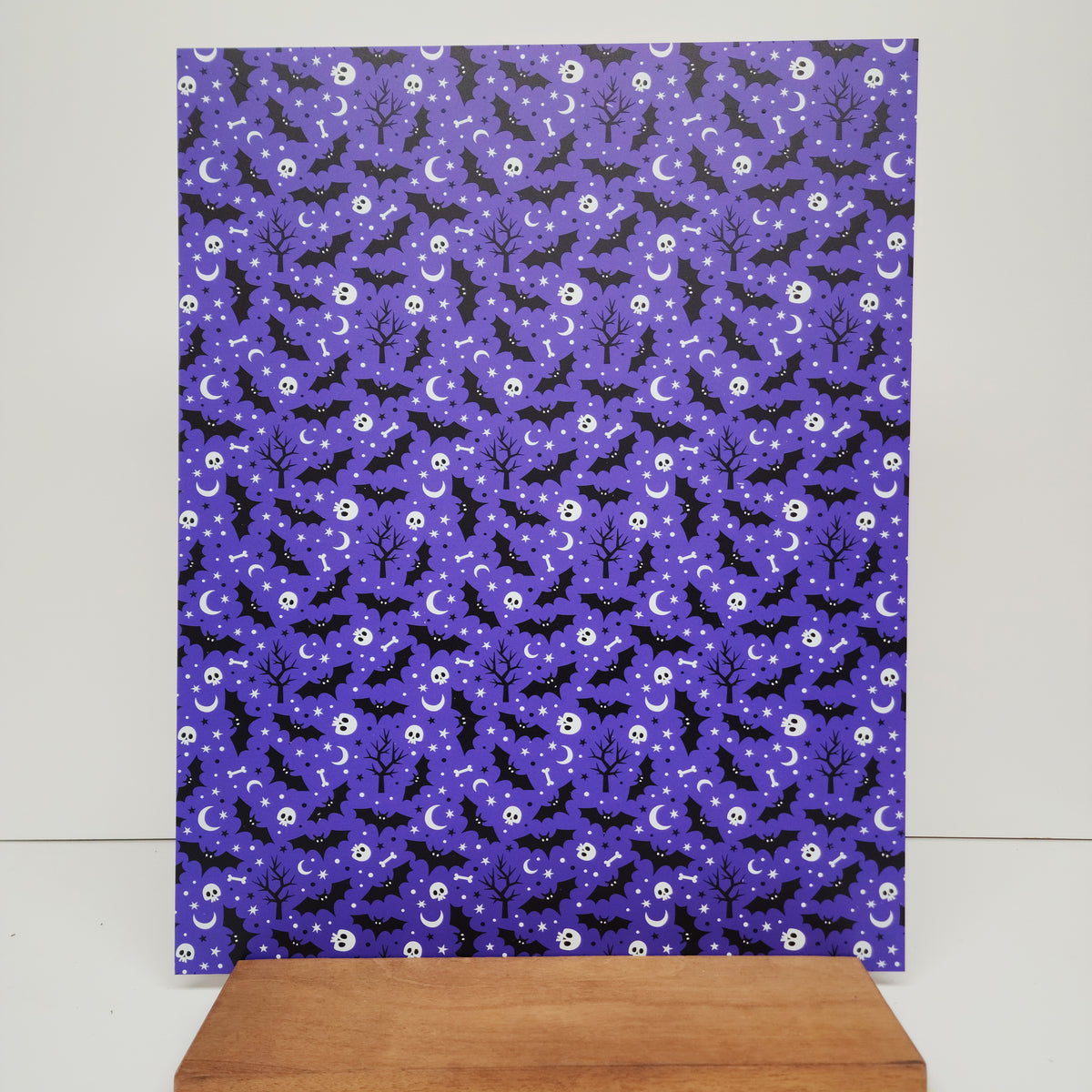 PatternPly® 19x24" Purple Halloween XL Scale sheet showing the pattern