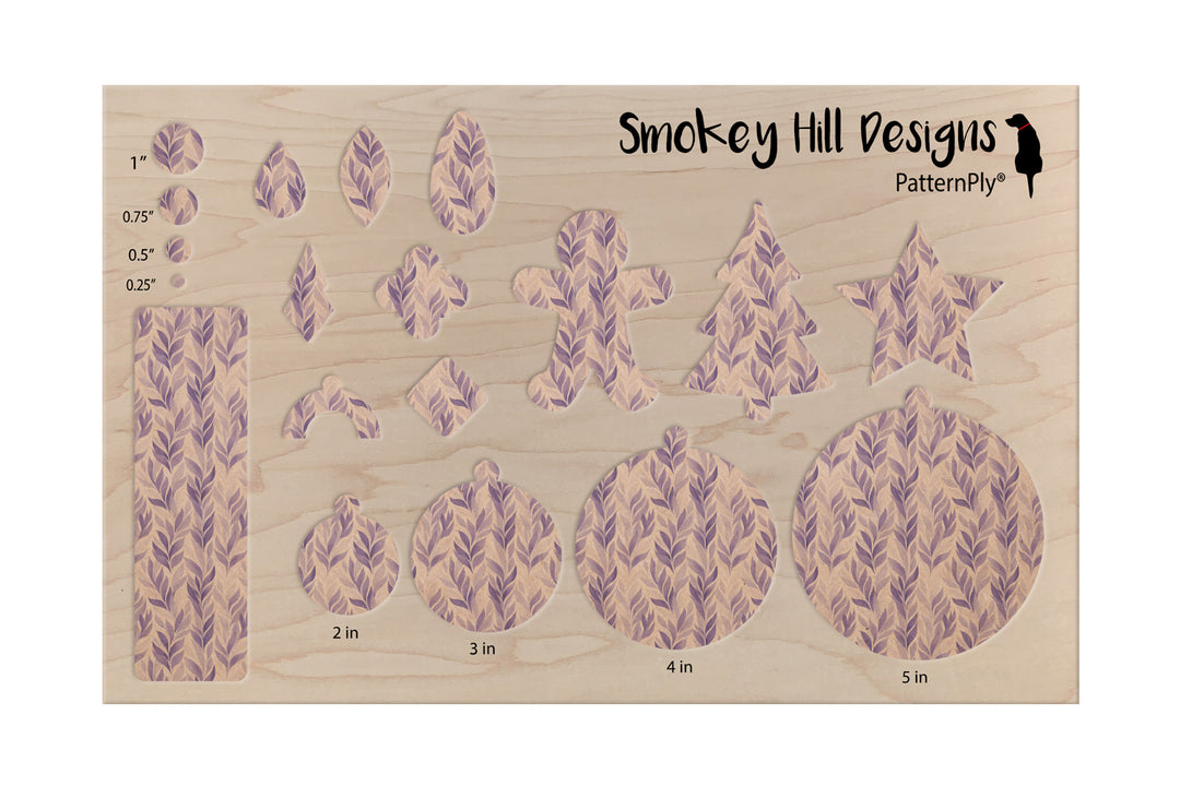 PatternPly® Naturals Purple Leaves