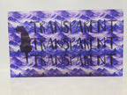 PatternPly® Transparent Purple Mountains Majesty sheet showing the pattern
