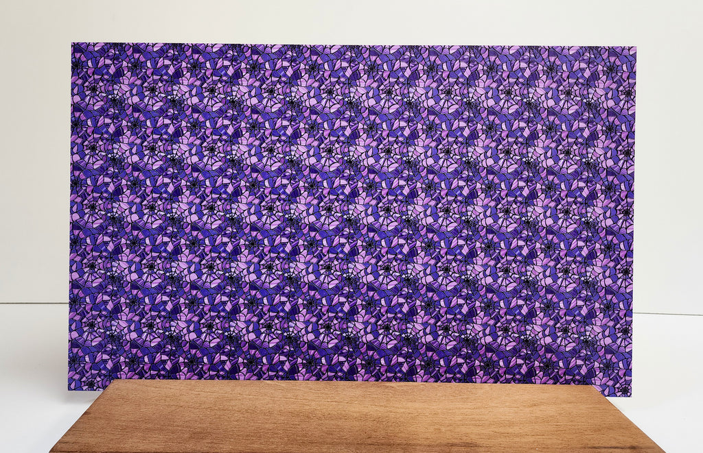 PatternPly® Full Coverage Purple Stained Glass Spiderwebs product photo 3