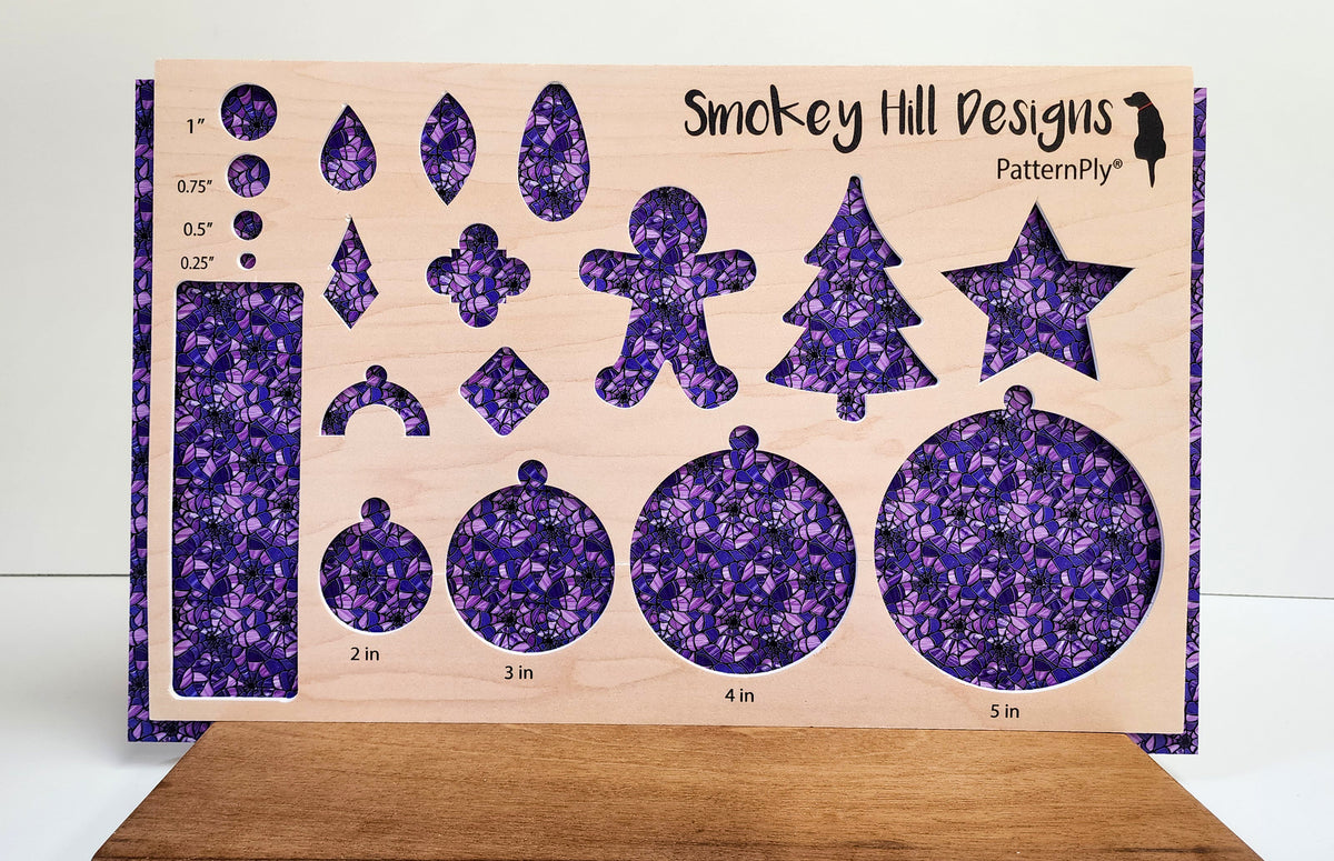 PatternPly® Full Coverage Purple Stained Glass Spiderwebs product photo 2