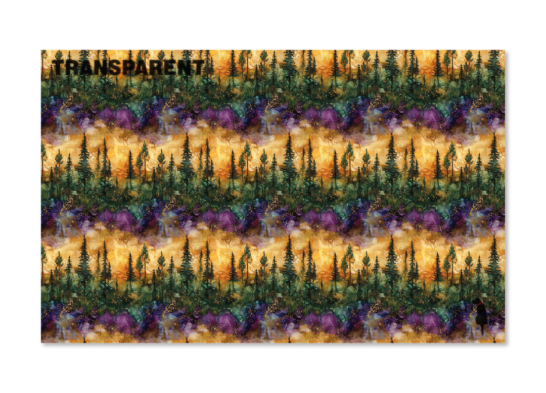 PatternPly® Transparent Purple Watercolor Forest