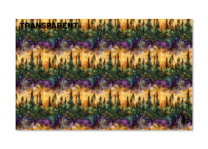 PatternPly® Transparent Purple Watercolor Forest