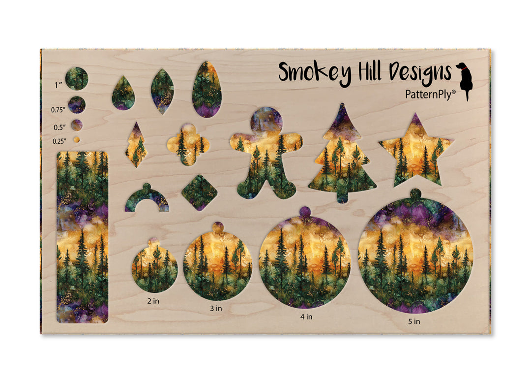 PatternPly® Transparent Purple Watercolor Forest