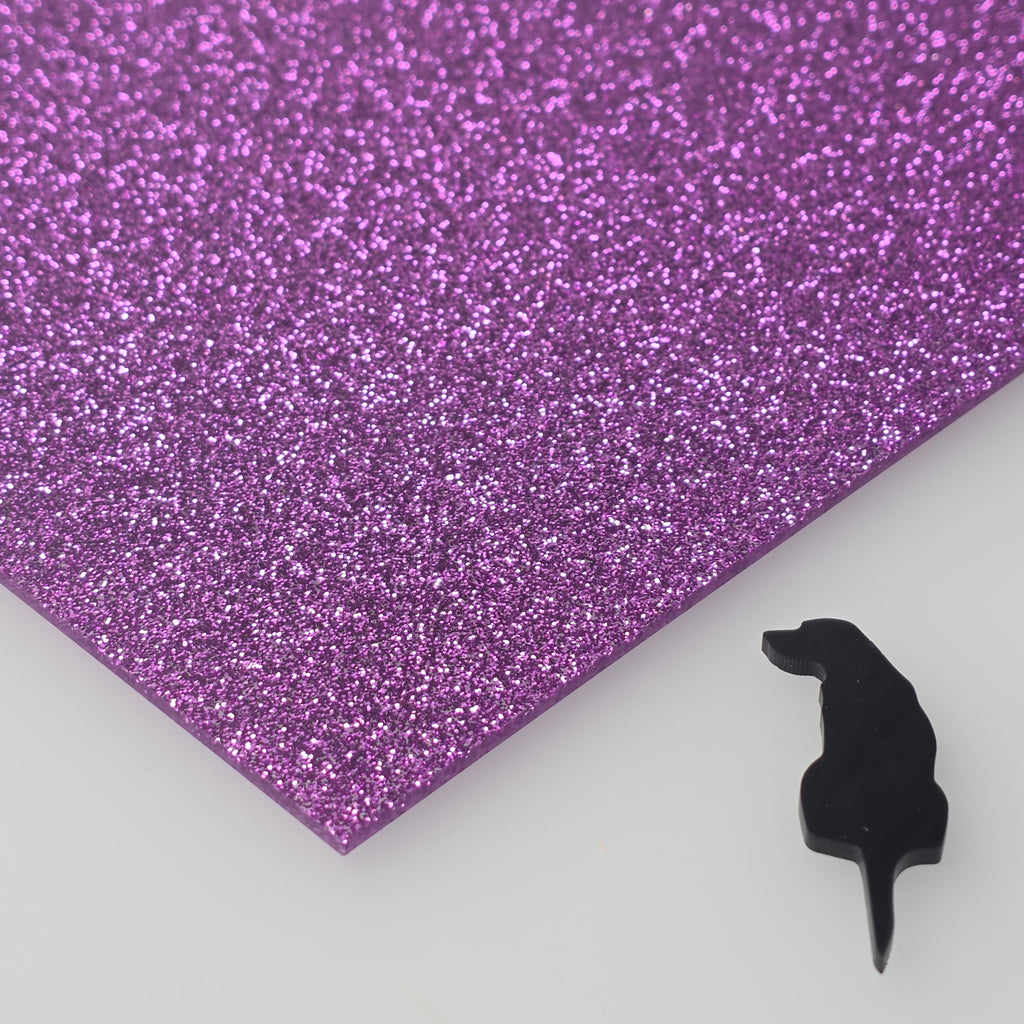 1/8" Purple Glitter Acrylic Sheet