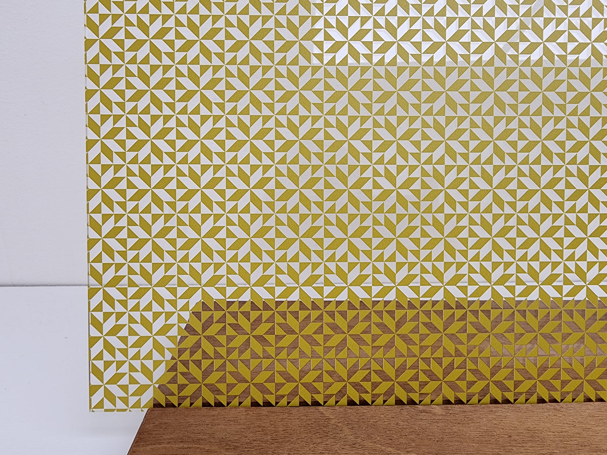PatternPly® Scattered Quilt GOLD sheet showing the pattern