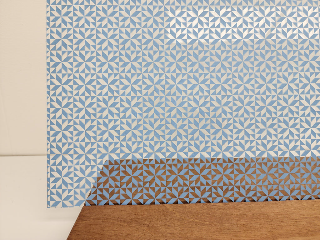 PatternPly® Scattered Quilt LIGHT BLUE sheet showing the pattern