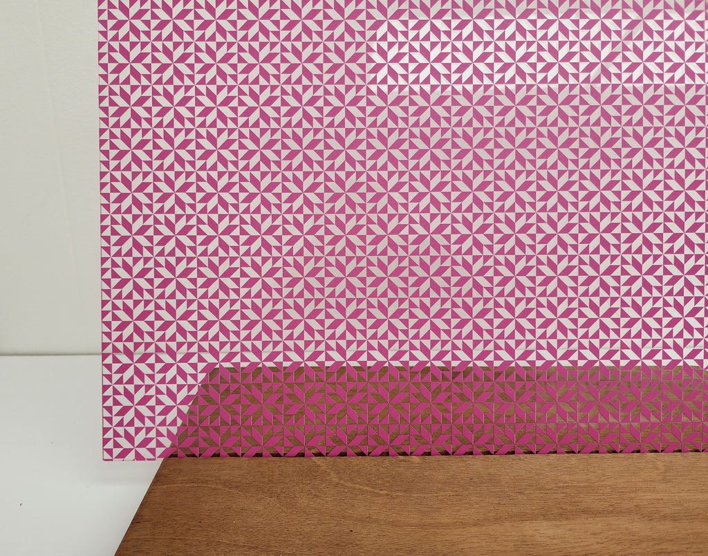 PatternPly® Scattered Quilt PINK sheet showing the pattern