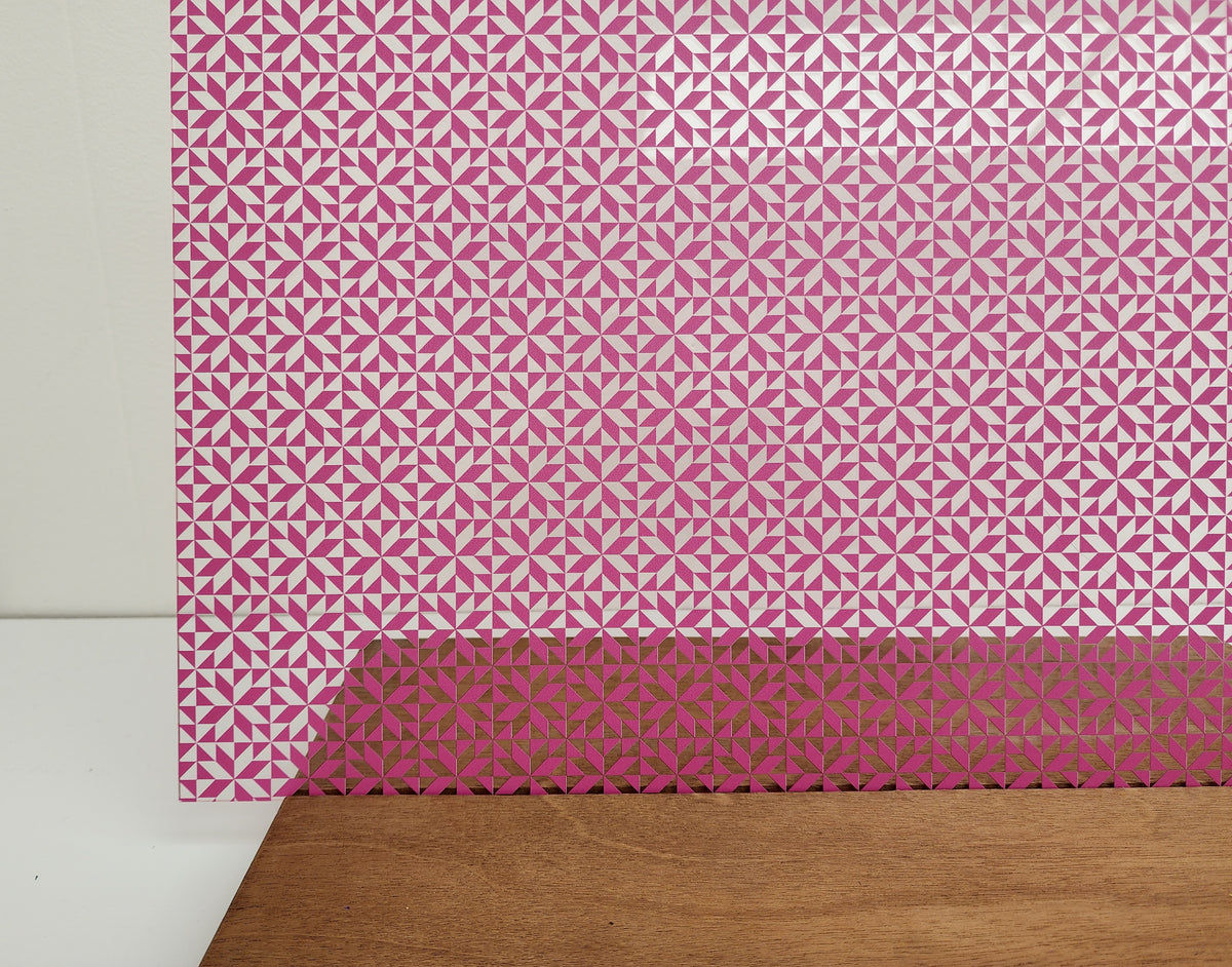 PatternPly® Scattered Quilt PINK sheet showing the pattern