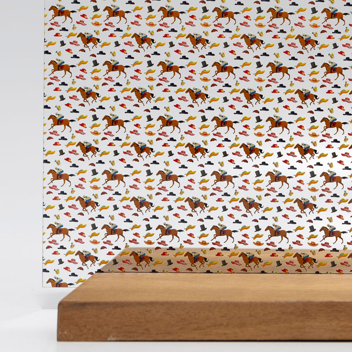 PatternPly® Scattered Kentucky Horse Racing sheet showing the pattern