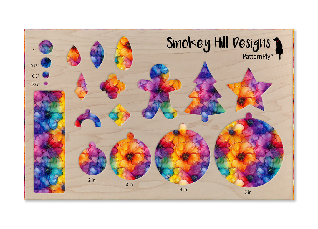 PatternPly® Full Coverage Rainbow Blooms