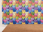 PatternPly® Full Coverage Rainbow Cats LARGE sheet showing the pattern