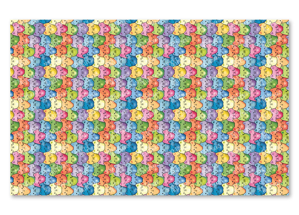 PatternPly® Full Coverage Rainbow Cats Large VERTICAL product photo 2
