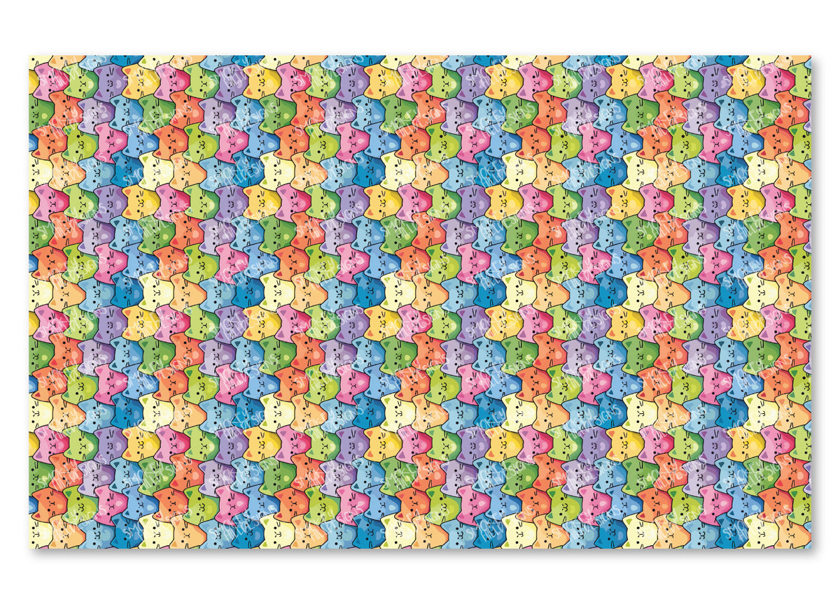 PatternPly® Full Coverage Rainbow Cats Large VERTICAL product photo 2