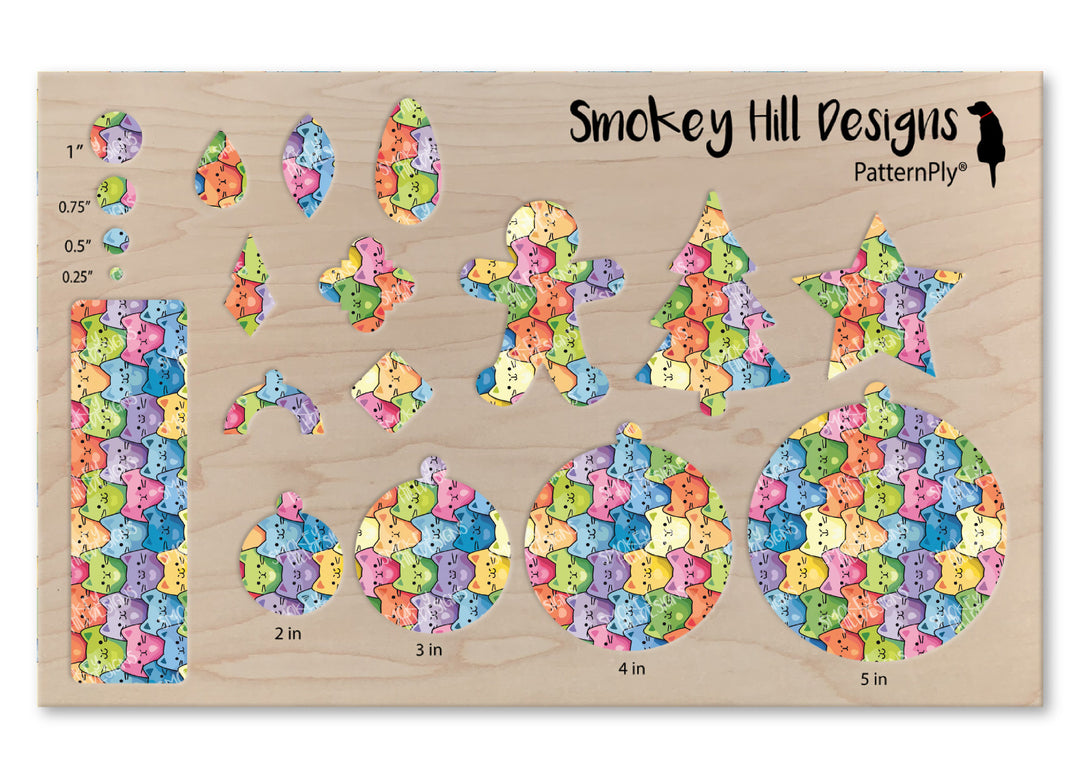 PatternPly® Full Coverage Rainbow Cats Large VERTICAL
