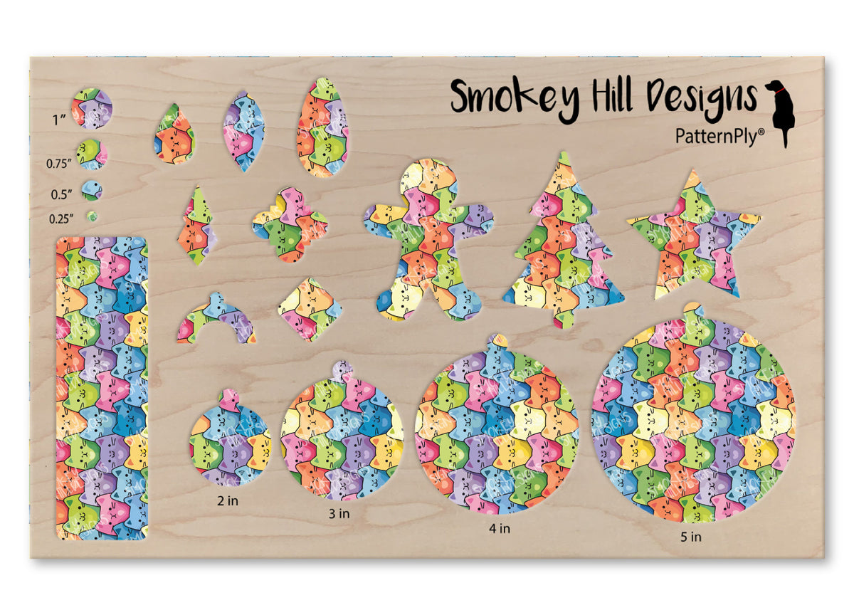 PatternPly® Full Coverage Rainbow Cats Large VERTICAL product photo 3