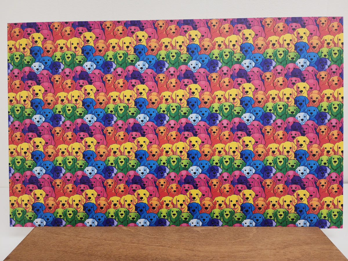 PatternPly® Full Coverage Rainbow Dogs LARGE product photo 3