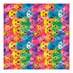 PatternPly® Full Coverage Rainbow Dogs Large VERTICAL sheet showing the pattern