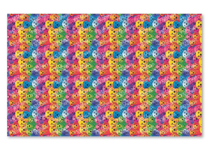 PatternPly® Full Coverage Rainbow Dogs Large VERTICAL