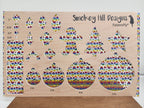 PatternPly® Scattered Rainbow Striped Hearts product photo 3