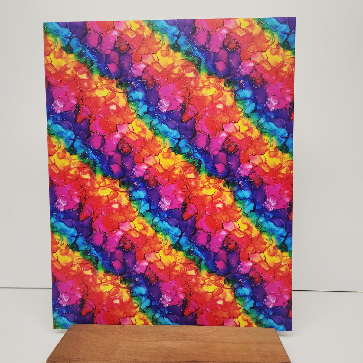 PatternPly® 19x24" Rainbow Ink Original Scale sheet showing the pattern