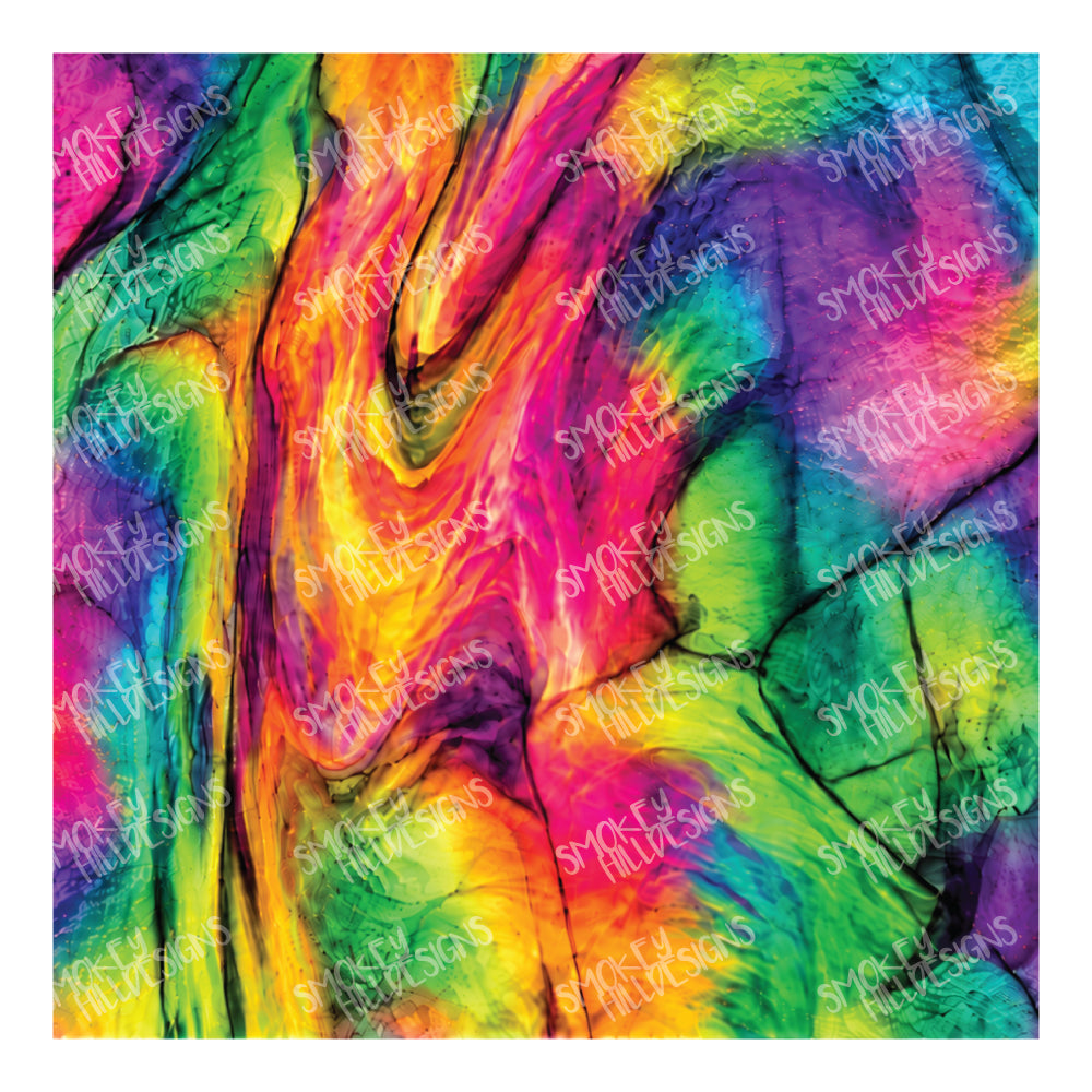 PatternPly® Full Coverage Realistic Rainbow Stained Glass