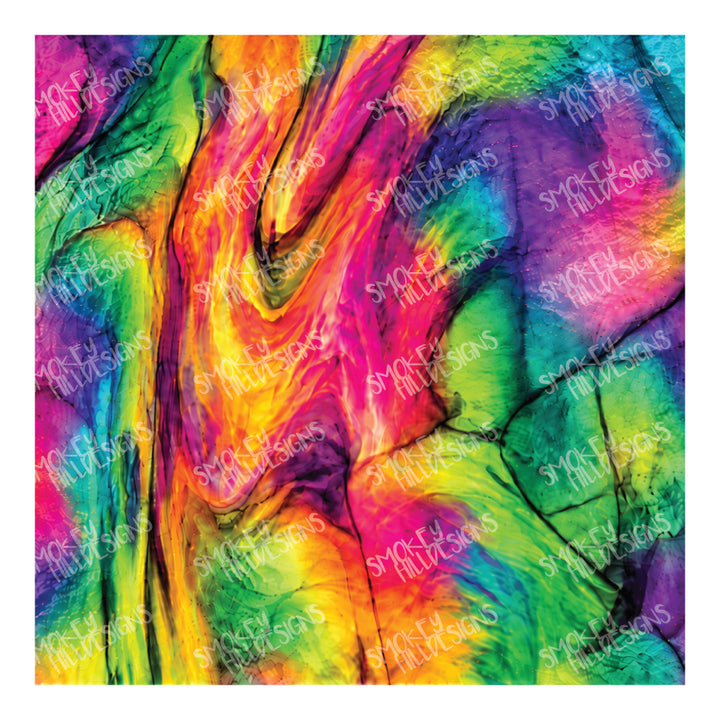 PatternPly® Transparent Realistic Rainbow Stained Glass