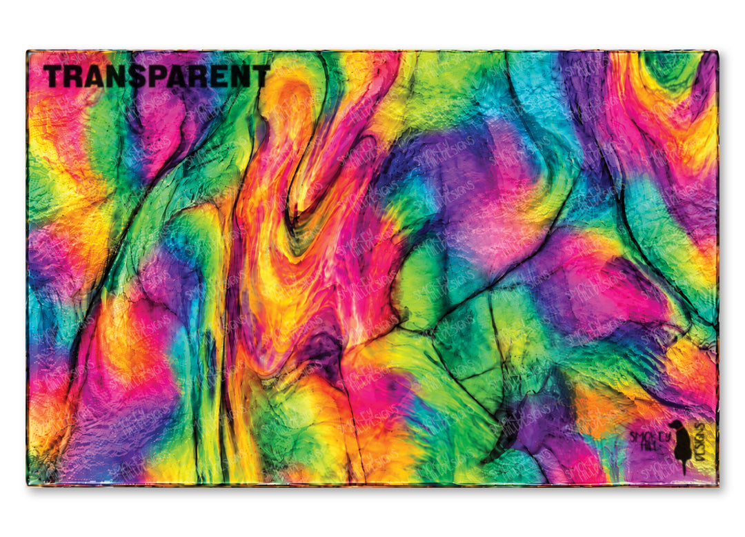 PatternPly® Transparent Realistic Rainbow Stained Glass