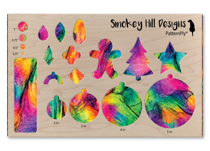PatternPly® Full Coverage Realistic Rainbow Stained Glass