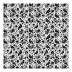 PatternPly® Scattered Raven And Skulls sheet showing the pattern