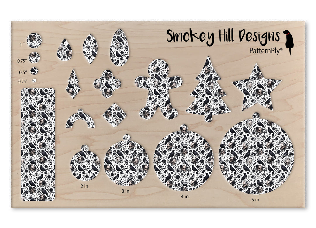 PatternPly® Scattered Raven And Skulls